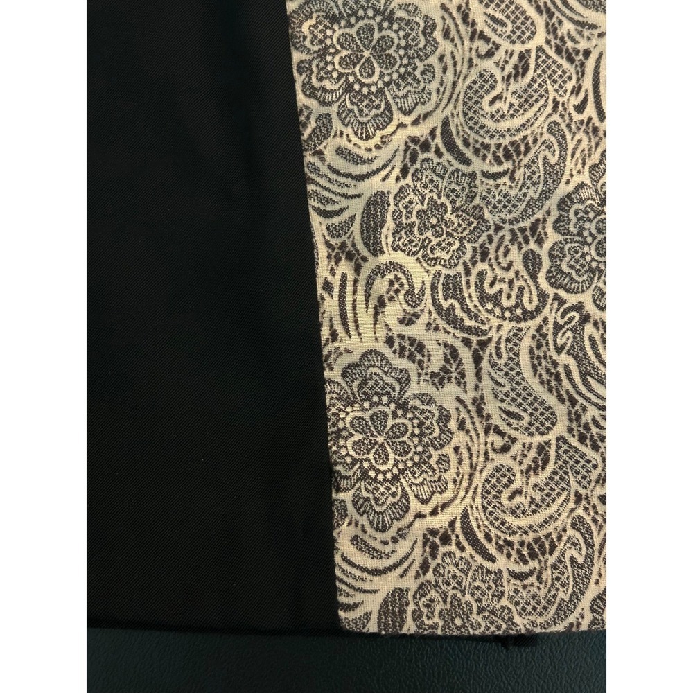 Dressbarn Collection Black Gold Paisley Beaded Sheath Dress Petite 12 1412 - Picture 5 of 9